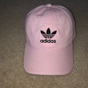 Adidas hat light pink and black